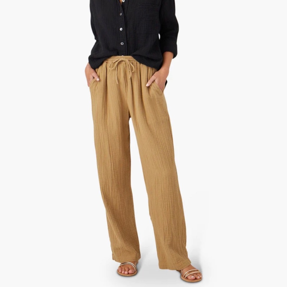 Xirena Dylan Wide Leg Cotton Muslin pant